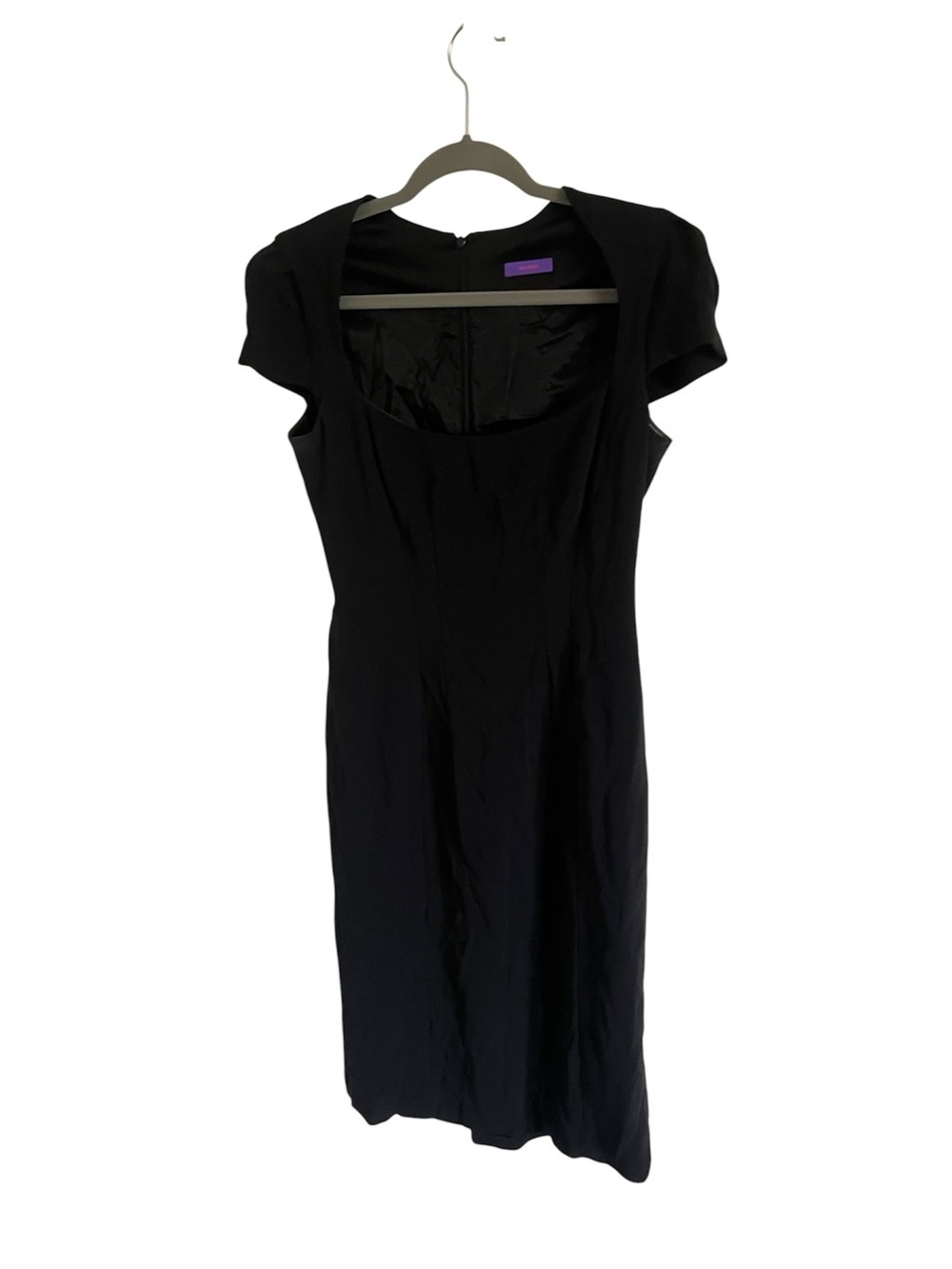 RIANI Black Midi Scoop Neck Dress, size EU 36